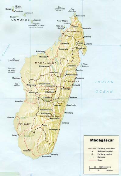 Karte von Madagaskar